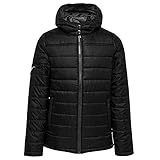 11TS-DEFAULT: default Hummel Kinder Steppjacke North Quilted Hood 206695 Black/Asphalt 164