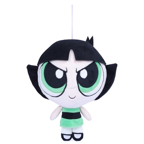Image of Mirada Powerpuff Girls Buttercup Soft Plush Toy - 28cm | Official Licensed Cartoon Stuffed Character for Kids & Girls | Super Soft, Cuddly & Huggable Plush | Ideal Gift for Birthday /Christmas /Diwali