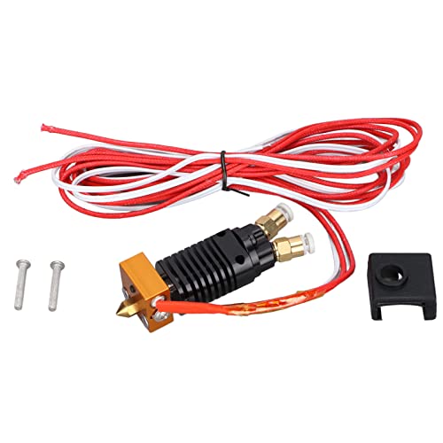 Tyenaza 2 In 1 Out Hotend Kit 2 Color Metal 12V 3D Printer Extruder with Silicone Cover Screws for Ender 3 for CR10S Pro