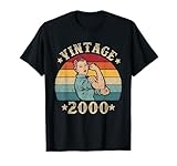 26º Compleanno Vintage 2000 Donne 26 Anni Signore Maglietta