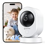 ANNKE 4K UHD Indoor Security Camera, Crater Reno 8MP Smart 2.4/5 GHz WiFi Camera with PTZ, Night Vision, 2-Way Audio, Smart Human Detection, Works with Alexa, Ideal for Baby/Pet Camera/Home Security