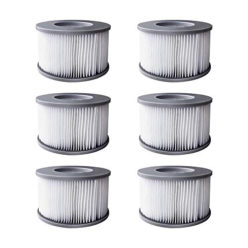 YanBan 6 filtri per MSpa Vasca idromassaggio per Piscine gonfiabili, Versione migliorata, Pompa a Cartuccia per Tutte Le vasche idromassaggio attuali