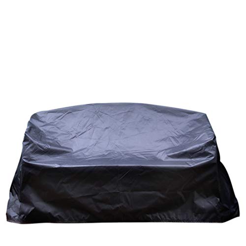 J&C Patio Loveseat Cover Waterproof Outdoor Furniture Covers for Garden Loveseat 3 Seater Black Patio Sofa Cover