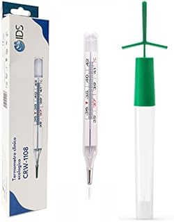Mercury Free Glass Thermometer, High Accuracy, Waterproof, Suitable for Newborns, Children and Adults