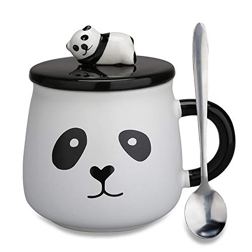 Funny Coffee Mug, Cute Ceramic Panda Mugs, Lovely Animal Tea Cups with 3D