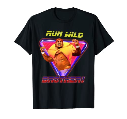 WWE ハルク ホーガン ラン ワイルド 80s 01 2021 Tシャツ WWE ハルク ホーガン ラン ワイルド 80s 01 2021 Tシャツ
