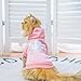 EXPAWLORER Princess Dog Soft Hoodie Sweater Fleece Sweatshirt Cold Weather Pet Clothes, Pink, Small Dog
