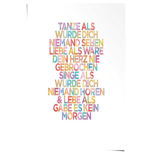 REINDERS Poster, Tanze..., Wohnzimmer, Poster, Wanddeko, Room Decor, 150 gr. glänzend Bilderdruckpapier, Mehrfarbig, 91,5 x 61