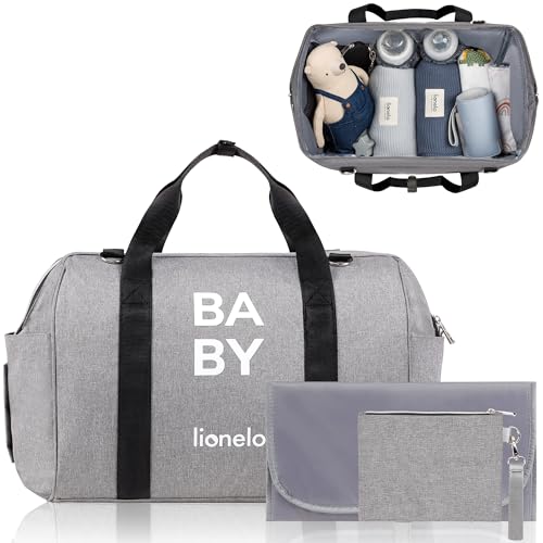 lionelo Ida Mom Bag Sac pour Poussette avec 2 Poches isothermes internes pour biberons, lingettes humides, Matelas à Langer, Sac cosmétique, Sangle pour Fixation à la Poussette
