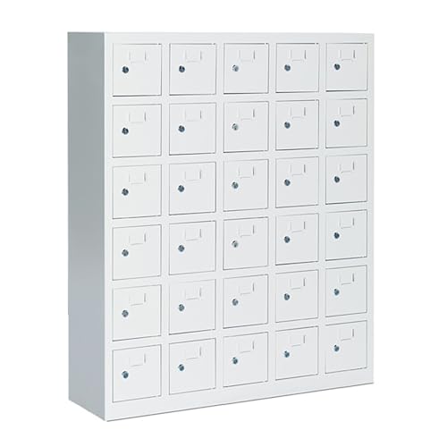 Secure Steel Cell Phone Locker with Lock & Keys - Ideal for School, Office, Factory Storage for Phones, Keys, Watches - Durable & Convenient Solution