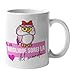 Festival dei Gufi - TAZZA per la MIGLIORE SORELLA del Mondo – Idea Regalo con Originale Gufetta Portafortuna - Mug Super Sorella - Ceramica. 350 ml