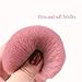 Bledo Acrylic Nail Cleaning Brush, Kabuki Brush for Removing Dust, Soft Bristles, Pink Design