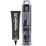 GEAR AID Wetsuit Repair Kit with Iron-On Neoprene Patch and Glue, Fix Seams and Tears
