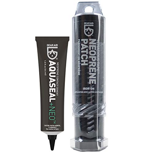 GEAR-AID-Wetsuit-Repair-Kit-with-Iron-On-Neoprene-Patch-and-Glue-Fix-Seams-and-Tears GEAR AID Wetsuit Repair Kit with Iron-On Neoprene Patch and Glue, Fix Seams and Tears - Image 1