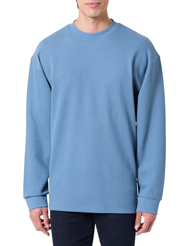 T-Shirt HUGO Nuwolo en coton mélangé gaufré pour homme au style décontracté