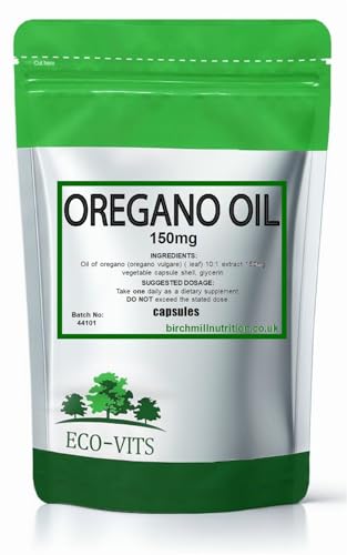 Oregano Oil 150mg 120 Capsules Natural Immune & Wellness Support Antioxidant-Rich Herbal Supplement