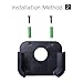 TV Mount Compatible with Apple TV 4th and 4K 5th Generation, Auswaur Wall Mount Bracket Holder Compatible with Apple TV 4th and 4K 5th Gen with Black Silicone Siri Remote Protective Case Cover