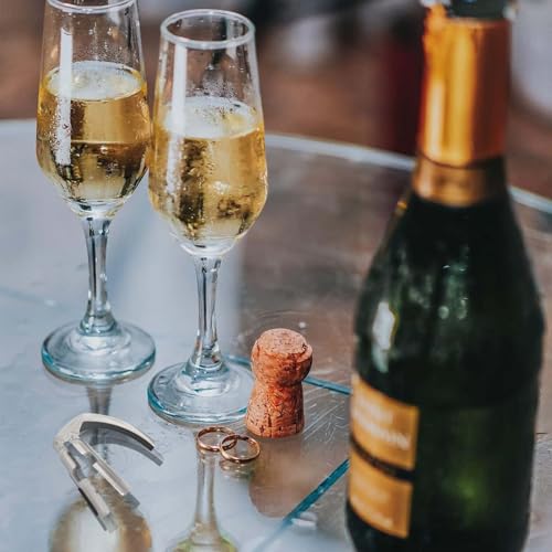 Ouvre-bouteille de vin de champagne,Tire-bouchon,Ouvre-bouchon,Ouvre-bouteille de vin,Convient aux réunions de famille,aux bars,aux soirées vinicoles, l'alliage d'aluminium est durable (Argenté) – vue 5