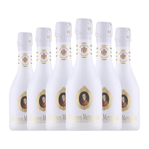 Fürst von Metternich Sekt Chardonnay Seco Botellín 20 cl Espumoso blanco (Caja de 6 Botellín de 20 cl)