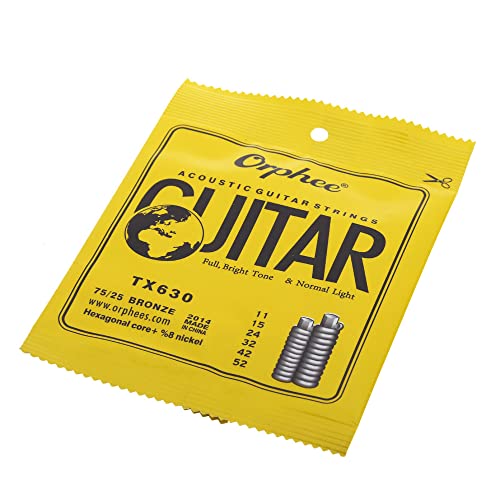 SHUIYUE TX630 Cordes de Guitare Acoustique (0,011 à 0,052) 75/25 Phosphor Bronze,Instrument de Guitare - Les Beatles, Paul McCartney, John Lennon, RIngo Starr, George Harrison SHUIYUE TX630 Cordes de Guitare Acoustique (0,011 à 0,052) 75/25 Phosphor Bronze,Instrument de Guitare – Image 5