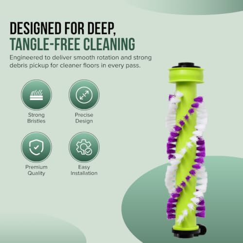 Image of Replacement Brush Roll For Bissell TurboClean PowerBrush Pet Carpet Cleaner Machines - See Models Below - Part # 1623819