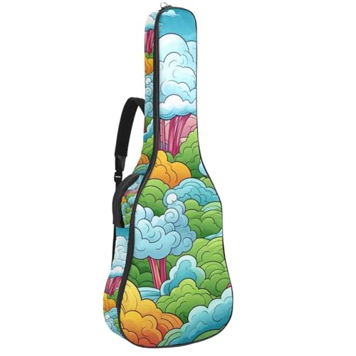 Sac pour guitare acoustique antichoc et imperméable à plusieurs poches