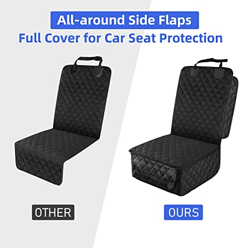 Peticon Waterproof Front Seat Car Cover 2 Pack, Full Protection Dog Car Seat Cover With Side Flaps, Nonslip Scratchproof Front Seat Cover Fits For Cars, Trucks, Suvs, Jeep #TOP3