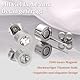 MagEnergy Lymphdrainage Damenohrringe, Magnetfeldtherapie-Ohrringe, Lymphdrainage, Modeschmuck Geschenke für Frauen (Silber)