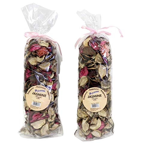 Jasmine Scented Potpourri – 2 Large Bags (8.4 oz Total) – Decorative Dried Flower Mix for Bowls, Vases, Home Fragrance & Room Décor – Dependable Industries Inc. Essentials