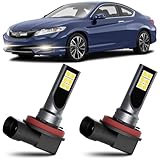 CEXHEHD 2pcs LED Fog Lights Fits for Honda Accord 2013 2014 2015 2016 2017 2018 2019 2020 2021 2022 Super Bright 6500K White Fog LED Bulbs Package