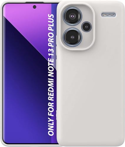 Image of DIZORO Compatible with Mi Redmi Note 13 Pro Plus 5G Back Cover with Upgraded Square Edges for Camera Protection Shockproof Flexible Matte Liquid Silicone Mobile Phone Case (Stone Grey)