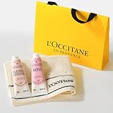 ロクシタン(L'OCCITANE) フローラルハンドデュオ タオル付きバースデーギフトセット メッセージカード入り 誕生日 女性 男性 人気 送別 プレゼント ギフト フルールドスリジエサクラ[チェリーブロッサム]＆ローズ