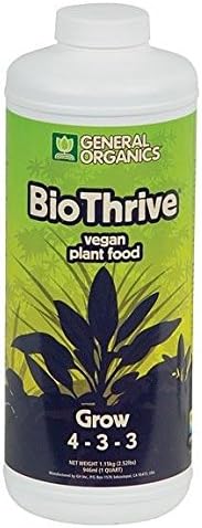 General Organics Bio Thrive Grow 32 onzas de cuarto de galón - organics biothrive .#GH45843 3468-T34562FD321987