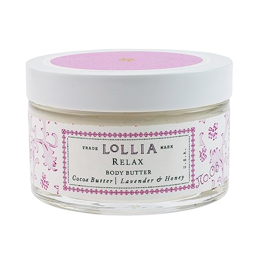 LOLLIA Relax Body Butter, 5.5 oz. - Lavender & Honey Fragran
