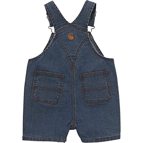 Image of Carhartt Baby Loose Fit Jean Overall Shorts Denim Shortalls