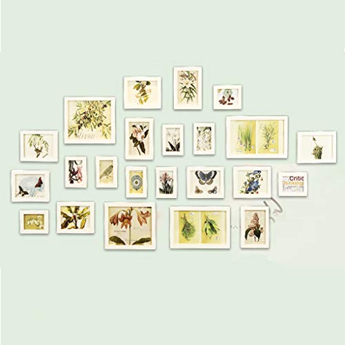 YUBIN Photo Frames Multiple Photos, Creative Picture Frames,Gallery Perfect 25 Piece Photo Frame,Picture Frames Wall Art Gallery Kit for Home Room Decor (Color : A)