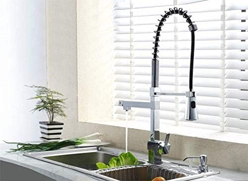 Fengong Robinet mousseur pour évier de cuisine Style américain Finition satinée