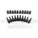 XKMT GROUP Motorcycle Wellnut Bolt Kit - Windscreen Fairing Spikes - Black - Honda CBR 600rr 1000rr, Suzuki GSXR 600 750 1000, Yamaha R1 R6 R6s, Kawasaki ZX6R ZX9R ZX10R ZX12R