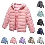 Neverself Girls Winter Coat Kids Puffer Coat Jacket Lightweight Hooded Packable Outerwear Warm Padded Down Coats 4-11 Years