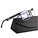 ANYLUV Reading Glasses for Men Blue Light Blocking, Premium Square Computer Mens Reading Glasses 1.5 with Al-mg Frame