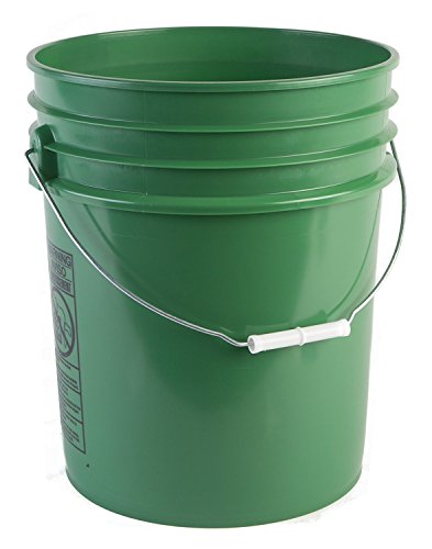 Hudson Exchange Premium 5 Gallon Bucket, HDPE (Green, 1 Pack)