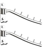 LINGYE 2 Stück Edelstahl Kleiderhaken 180° Drehbare Klappbar Wand-Kleiderständer Kleiderstange zur Wandmontage klappbar Wandgarderobe Garderobenhaken L14
