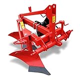 Zweischarpflug für Kleintraktoren ab 30 PS und Dreipunktanbau Kat. 2. Seiten- und Neigungsverstellung über Spindel.