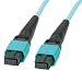 Produktbild ROLINE 21170303 MPO-Trunk-Kabel 50/125µm, OM3, MPO auf MPO, 3m türkis
