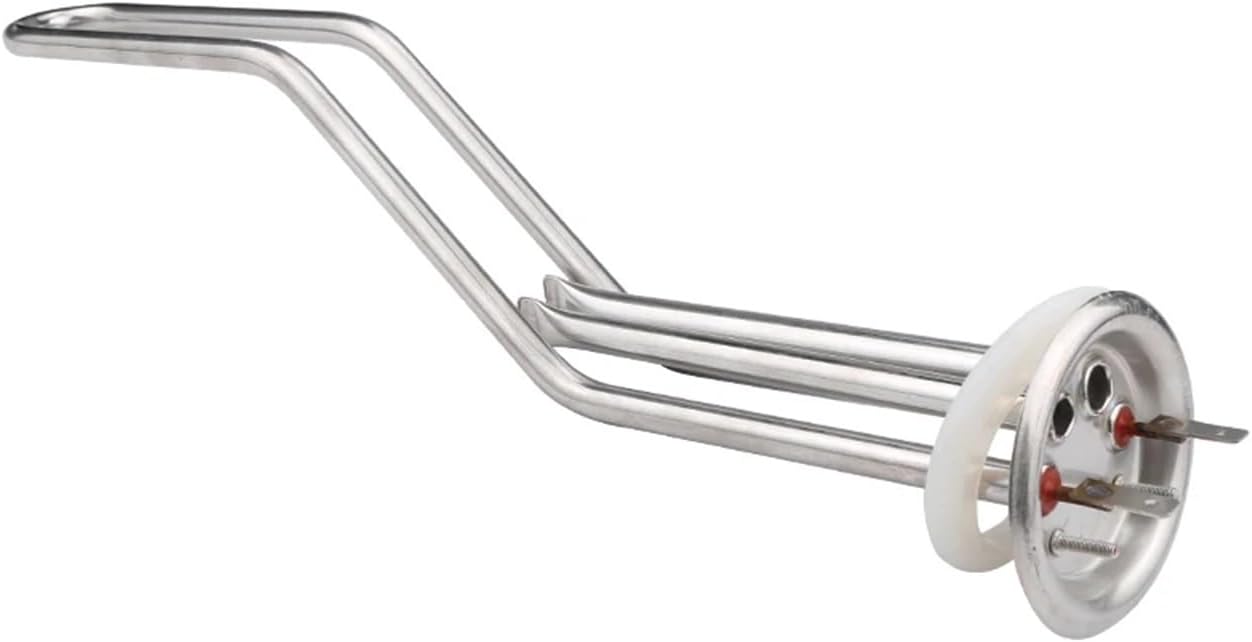 1PCS 63mm Cap 220v 1500w Electric Heating Tube with 2 Temperature Control Hole, Stainless Steel Electirc Heater Parts