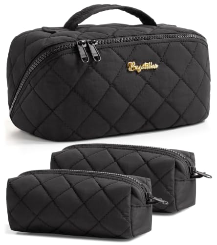 Image of Travel Makeup Bag, Large Capacity Puffy Toiletry & Cosmetic Bag for Women