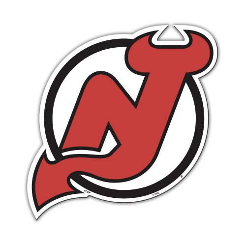 Fremont Die NHL New Jersey Devils Vinyl Team Logo Magnet, 12", Team Colors