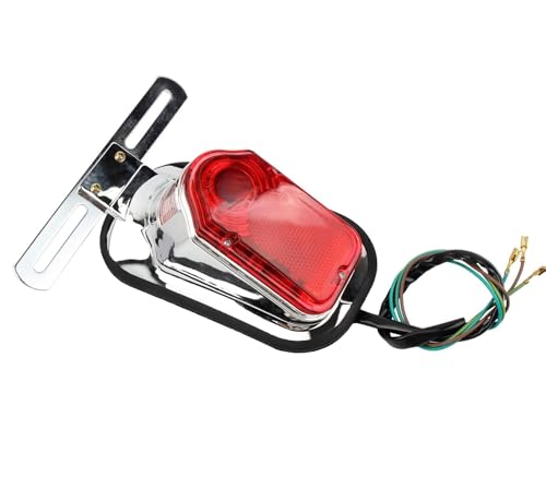 Feux stop arrière de moto chromés pour customisations Chopper et Bobber