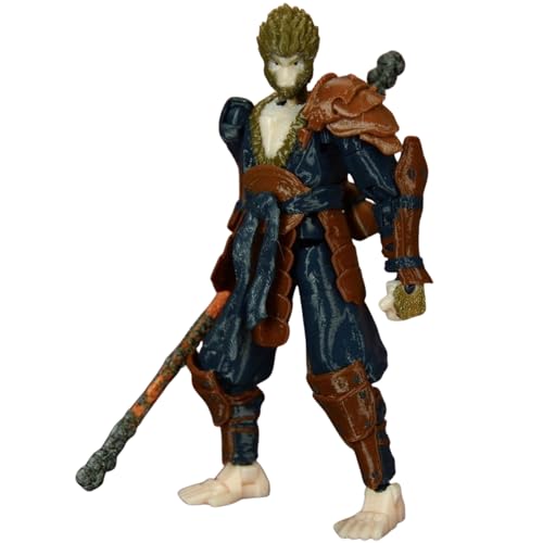 TIRADORES Assembled Dummy13 Action Figure Monkey King, 3D Printed T13 Action Figure Assembled, Fully Articulated Robot, Easy 13 Action Figures,...