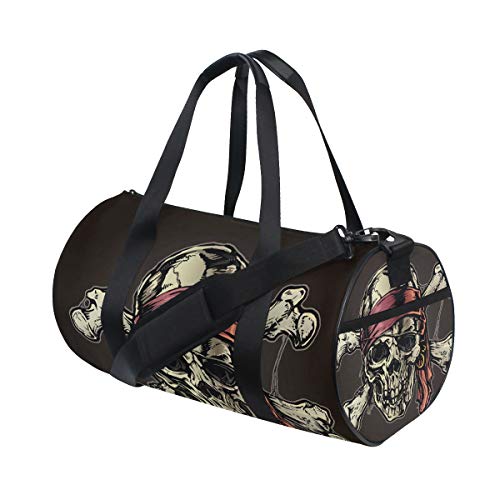 Sports Gym Bag Duffle Bag Pirate Skull Travel Luggage for Men Women2